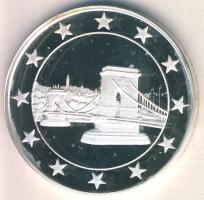 DN "Eurófantáziák-Lánchíd" Ag emlékérem, 20,7g T:PP Csak 2000db!