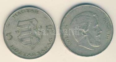 1947. 5Ft Ag (5x) "Kossuth" T:2-,3 ph.
