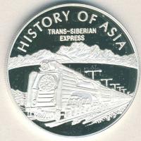 Mongólia 2003. 1000T Ag "Ázsia történelme-Transzszibériai expressz" T:PP tanúsítvánnyal!