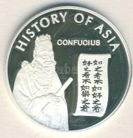 Mongólia 2003. 1000T Ag "Ázsia történelme-Konfuciusz" T:PP tanúsítvánnyal!