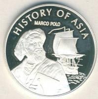 Mongólia 2003. 1000T Ag "Ázsia történelme-Marco-Polo" T:PP tanúsítvánnyal!