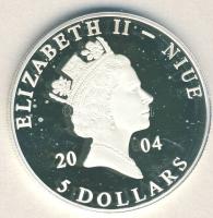 Niue 2004. 5$ Ag "Mao Ce Tung" T:PP tanúsítvánnyal!