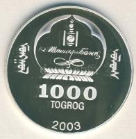 Mongólia 2003. 1000T Ag "Ázsia történelme-Taj Mahal" T:PP