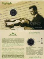 2005 10Ft "József Attila" számozott emléklapon egymásutáni számokkal 11423-4 2db T:2 csak ...