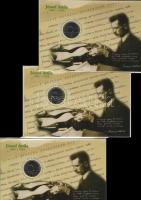 2005 10Ft "József Attila" számozott emléklapon egymásutáni számokkal 6568-69-70 3db T:2 csak 12000db-ig létezhet!!