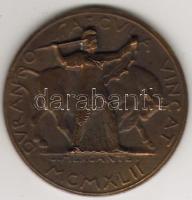 Olaszország 1942  "Mussolini...Vitt. Emmanuel" Szig.:L. Mercante bronz T:2