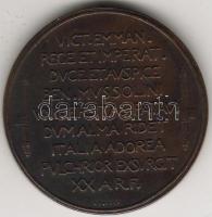 Olaszország 1942  "Mussolini...Vitt. Emmanuel" Szig.:L. Mercante bronz T:2