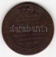 Nagybritannia 1812 "Wellington spanyol győzelmei" zseton bronz T:3 R!
