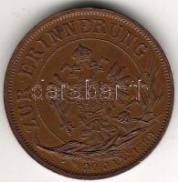 Ausztria 1889 "Rudolf trónörökös emlékére" zseton bronz T:1 Rr!!