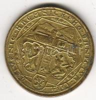 Csehszlovákia 1934 "Kremnic" aranyozott zseton bronz "Hungarika!" T:2 RR!!