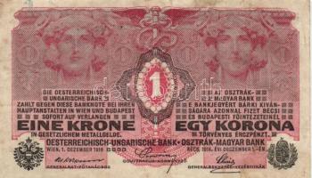 1913. 20K I.kiadás + 1916. 1K + 1917. 2K + 1919. 5K "Más törvényes..." T:III,IV