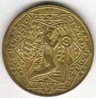 Csehszlovákia 1934 "Kremnic" aranyozott zseton bronz "Hungarika!" T:2 RR!!