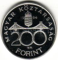 1994 200Ft "Deák" ezüst T:PP