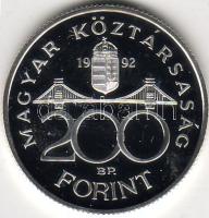 1992 200Ft "MNB" ezüst T:PP