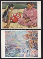 68 db modern művészeti reprodukciós képeslap, nagyrészt megíratlan