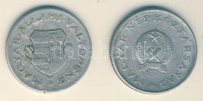 1946. 1Ft "Kossuth címer" + 1949. 1Ft "Rákosi címer" T:3