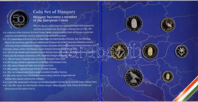 2004 forgalmi szet 1Ft-100Ft + 50Ft (Uniós) 8klf db díszcsomagolásban T:PP!! csak 7000db!!