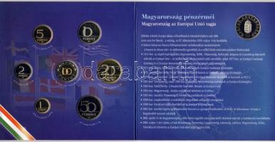 2004 forgalmi szet 1Ft-100Ft + 50Ft (Uniós) 8klf db díszcsomagolásban T:PP!! csak 7000db!!