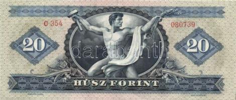 1969. 20Ft (3x) egymáshoz közeli sorszámmal! T:II+