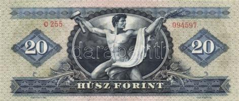 1969. 20Ft (4x) eltérő színárnyalatok is T:I-,II