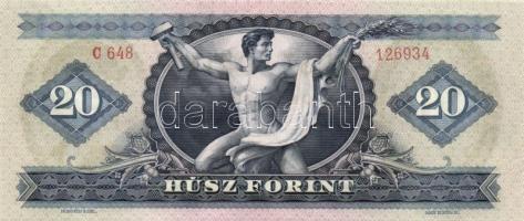 1969. 20Ft (4x) eltérő színárnyalatok is T:I-,II