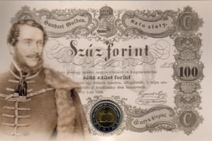 2002 100Ft "Kossuth" sorszámozott díszlapon T:BU