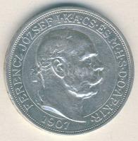 1907. 5K Ag "Koronázási évforduló" "BIZALMAM..." peremirat T:2/2-