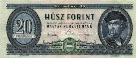 1965. 20Ft (2x) + 1975. 20Ft (2x) T:II