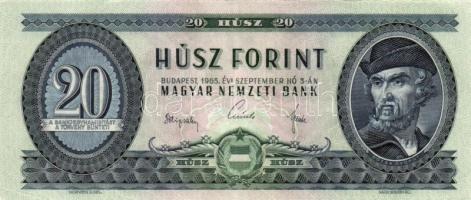 1965. 20Ft (2x) + 1975. 20Ft (2x) T:II