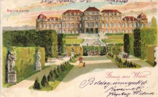 Vienna Belvedere litho