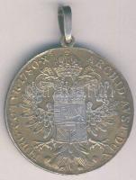 Ausztria 1780SF Thaler aranyozott Ag M.Theresia utánveret csőfüllel! T:2-