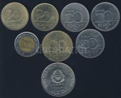1980. 100Ft + 1995-2006. 20Ft "Deák" (2x) + 50Ft (3x) + 100Ft + 100Ft "Kossuth" ...