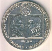 1981. "MÉE Sárospatak-Perényi Péter, Lórántffy Zsuzsanna" Ag emlékérem (34,7g) T:1