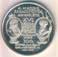 1986. "MÉE - Buda visszafoglalása" Ag 36,18g T:PP