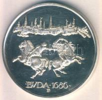 1986. "MÉE - Buda visszafoglalása" Ag 36,18g T:PP