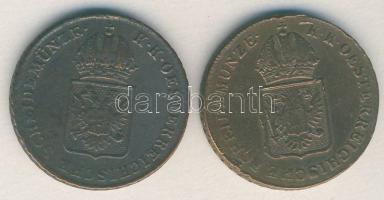 Ausztria/magyar verdejel 1816A 1Kr + 1816B 1Kr T:2,2-