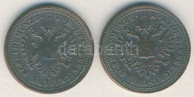 Ausztria/magyar verdejel 1851A 1Kr + 1851B 1Kr T:2,2-