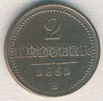 Ausztria/magyar verdejel 1851B 2Kr T:1-/2+