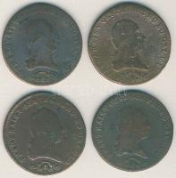 Ausztria/magyar verdejel 1812B 3Kr + 1812G 3Kr + 1812O 3Kr + 1812S 3Kr T:2,3
