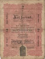 1848. 2Ft "Kossuth Bankó" T:III-(kis lyuk)