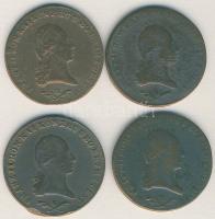 Ausztria/magyar verdejel 1800A 6Kr + 1800B 6Kr + 1800E 6Kr + 1800S 6Kr T:2,3