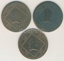 Ausztria/magyar verdejel 1807A 30Kr + 1807B 30Kr + 1807S 30Kr T:2,3