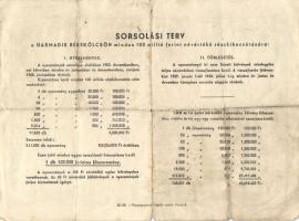 1952. "Harmadik Békekölcsön" nyereménykölcsöne 100Ft-ról + 1953. "Negyedik Békekölcsö...