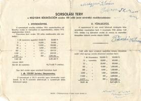 1952. "Harmadik Békekölcsön" nyereménykölcsöne 100Ft-ról + 1953. "Negyedik Békekölcsö...