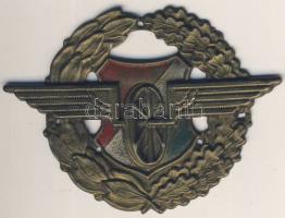 1946-1948. Magyar Köztársasági vasutas sapkajelvény T:2+