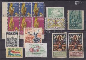 Levélzárók 15 db, közte 56-os svájci és USA levélzáró