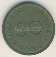 NSZK / Mellékterületek / Saarland 1954. 50Fr T:2-