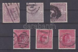 1902 3 x Mi 115 és 3 x Mi 116 (Mi EUR 405.-)