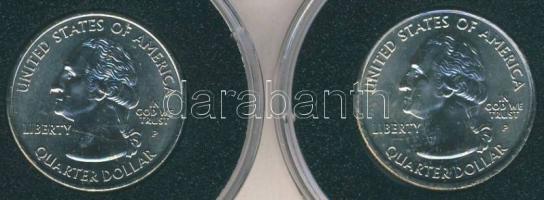 USA 2007P. 1/4$ "Washington" T:BU + USA 2006P. 1/4$ "Colorado" T:BU