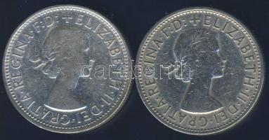 Ausztrália 1959-60. 1Fl Ag (2x) T:2-